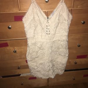 White lace dress